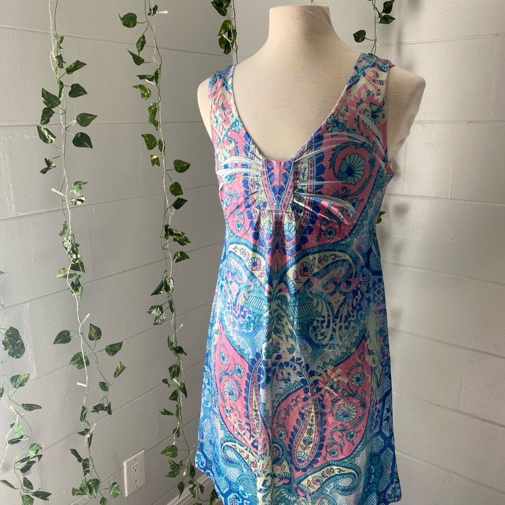 Fun pastel floral dress